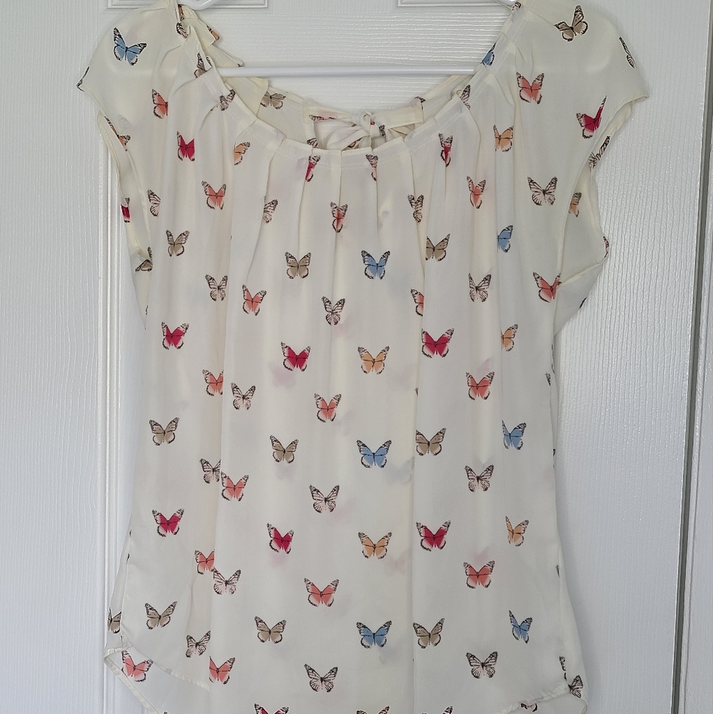 Lauren Conrad butterfly top sz. small